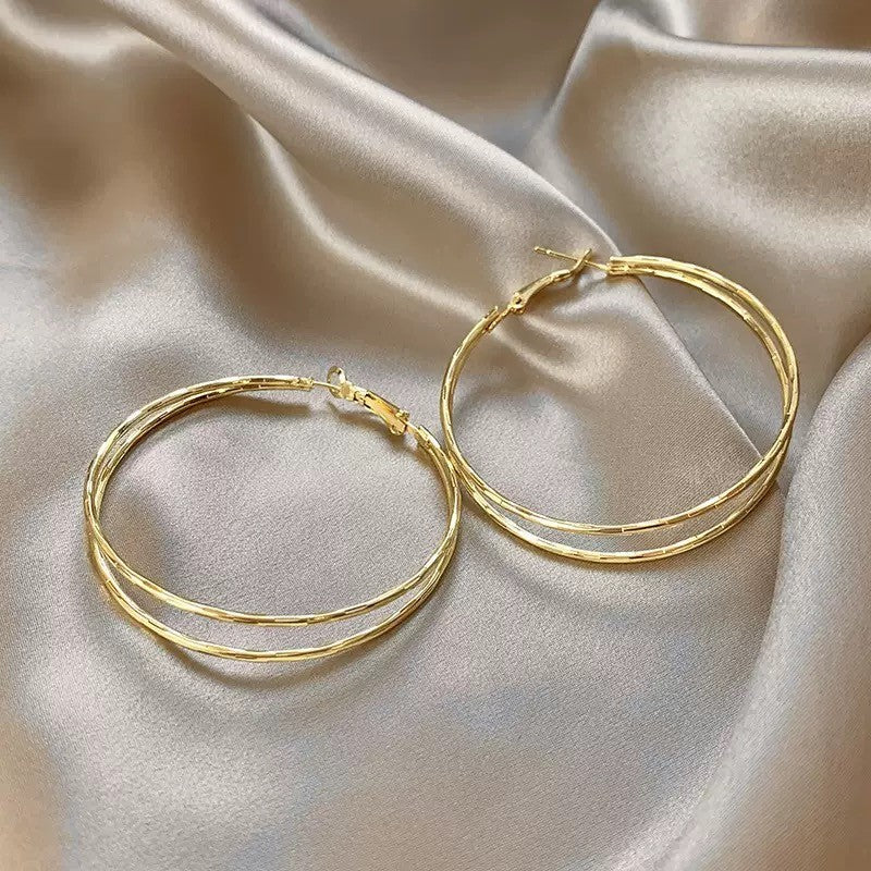 Elegant Hoop Earrings For Woman Fashion Jewelry Accessories Silver Earrings Stud Ear piercing Gift