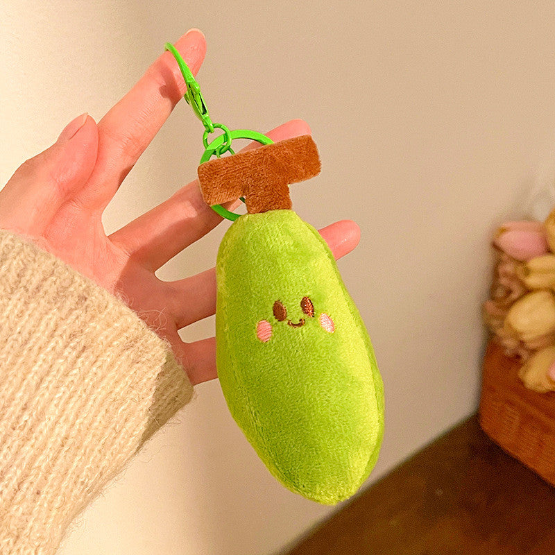 Elegant Mango Plush Doll Charm Stress Reliever Fun Toys Keychain Stuff Toys Fashion Gift Pop
