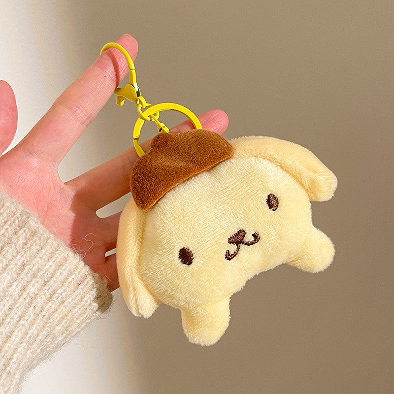 Elegant Sanrio Plush Doll Charm Stress Reliever Fun Toys Keychain Stuff Toys Fashion Gift Pop Kids