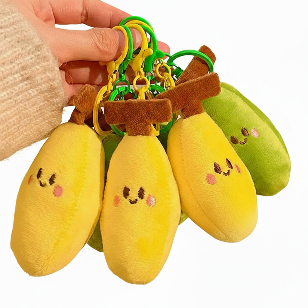 Elegant Mango Plush Doll Charm Stress Reliever Fun Toys Keychain Stuff Toys Fashion Gift Pop