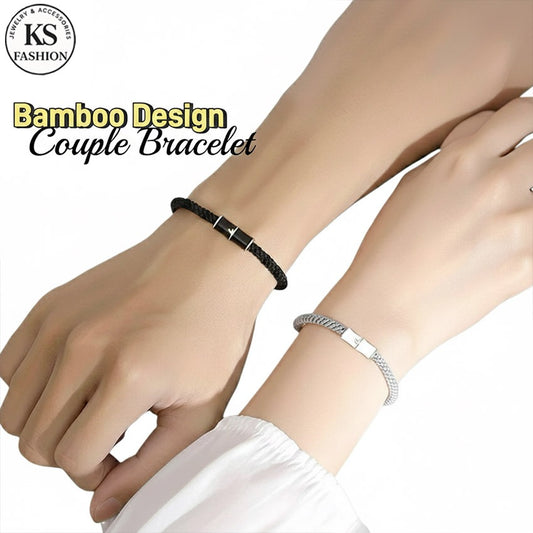 2PCS Bamboo Couple Bracelet For Couple beads Bracelet For Woman And Men Fashion Jewelry Accessories