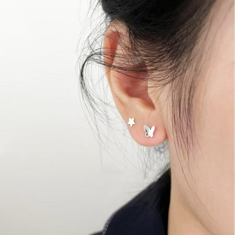 Elegant Stud Earrings For Women Earring Fashion Jewelry Accessories Gift Sliver Earring Piercing Ear