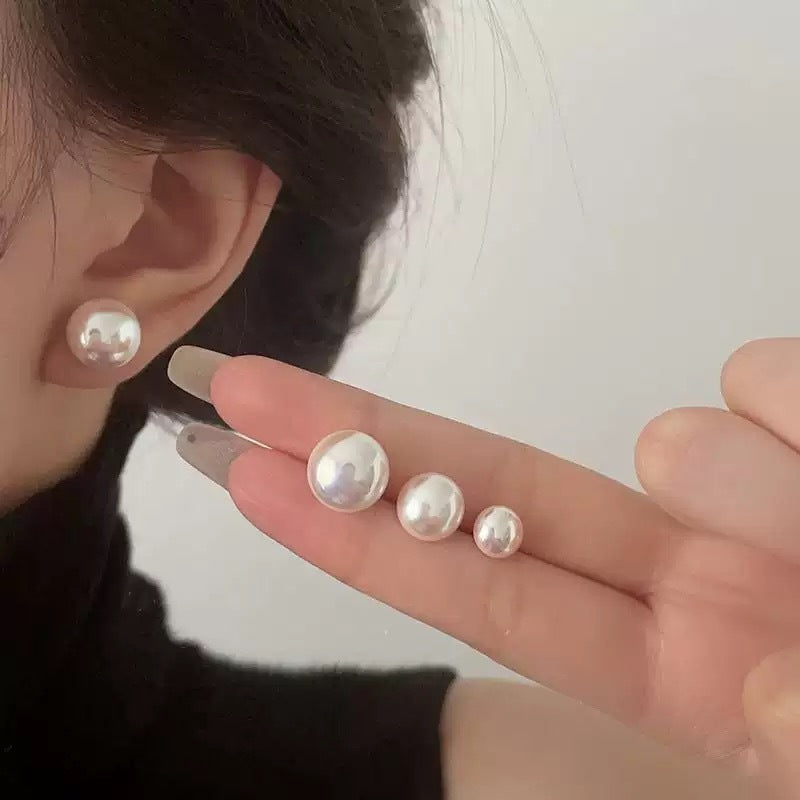 Elegant Pearl earrings For Women Fashion Stud Earrings Gold Plated Earring Jewelry Accessories