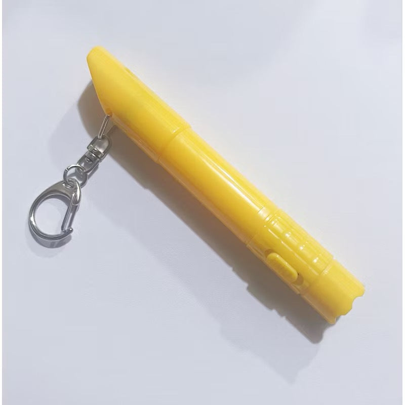 Premium 3 in 1 Emergency Ballpen Whistle Flashlight With Whistle with Flashlight Keychain Ball Pen