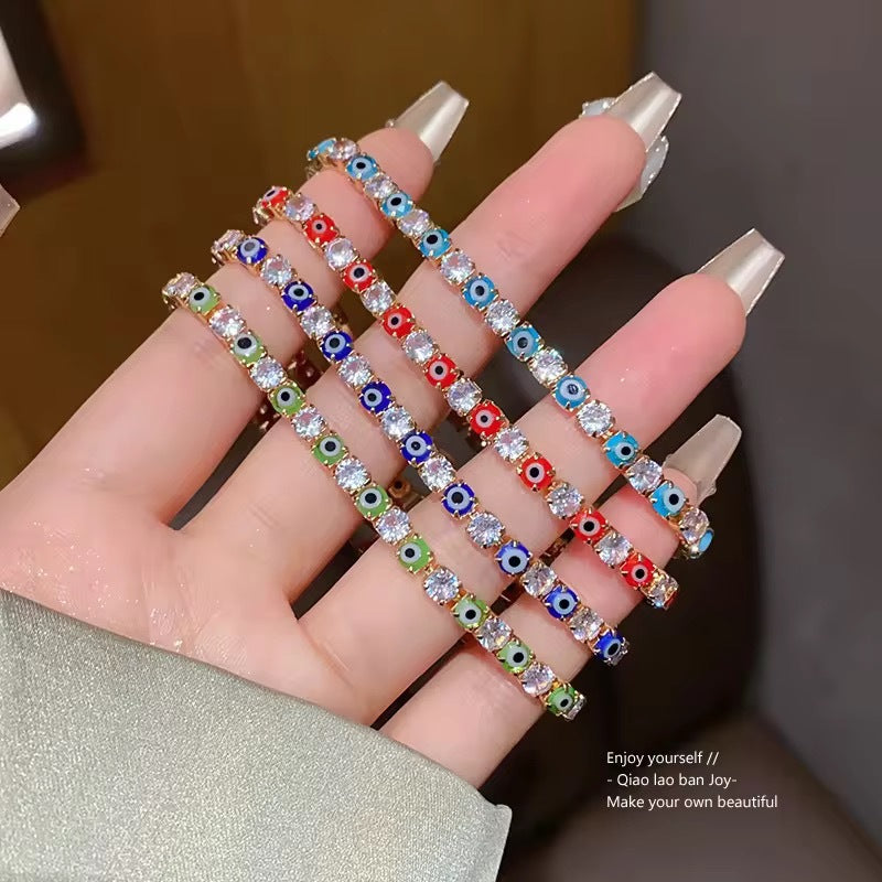 Evil Eye Bracelet For Women Men Zircon Lucky Charm Fashion Bracelets Bead Jewelry Accessories Gift