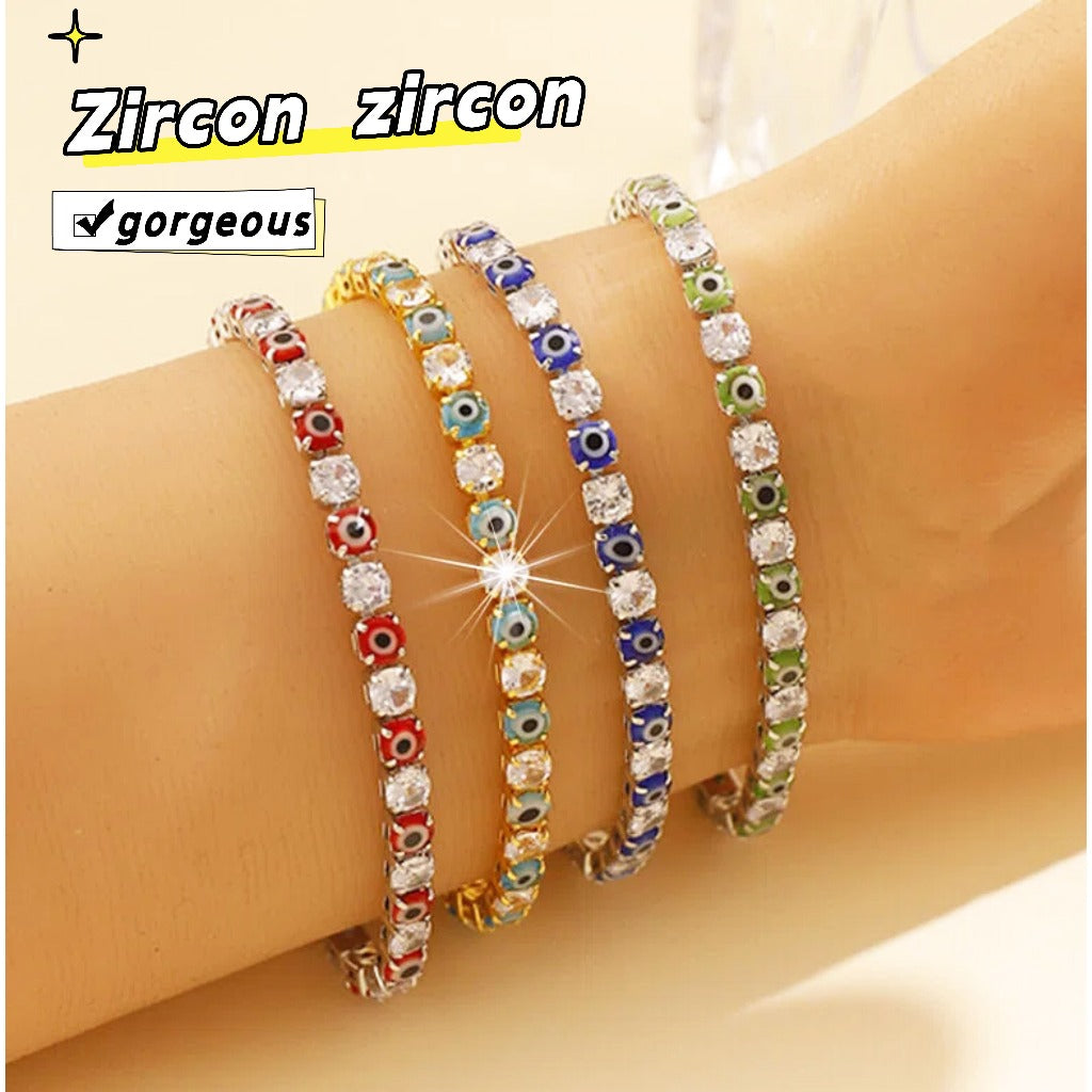 Evil Eye Bracelet For Women Men Zircon Lucky Charm Fashion Bracelets Bead Jewelry Accessories Gift