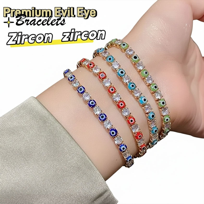 Evil Eye Bracelet For Women Men Zircon Lucky Charm Fashion Bracelets Bead Jewelry Accessories Gift