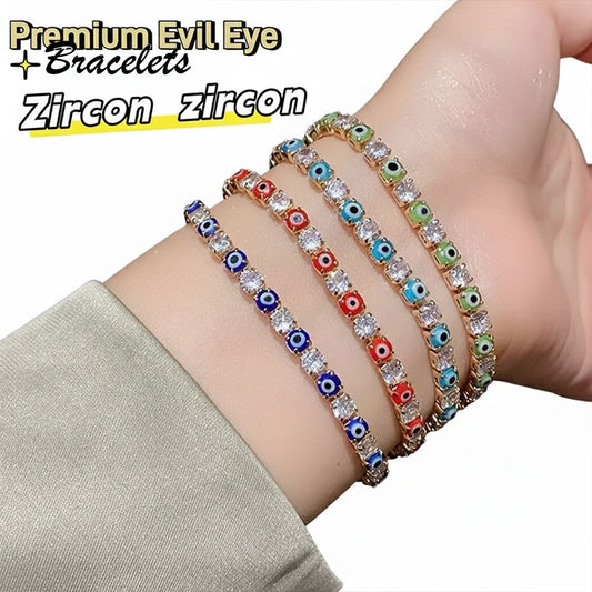 Evil Eye Bracelet For Women Men Zircon Lucky Charm Fashion Bracelets Bead Jewelry Accessories Gift
