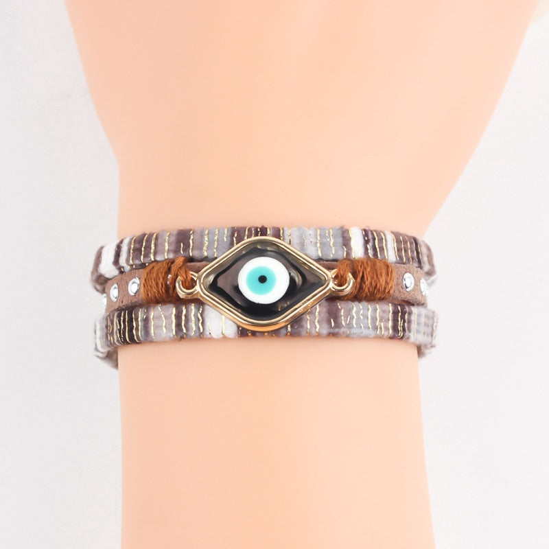Evil Eye Bracelet For Woman Couple Bracelet Braided Fashion Jewelry Accessories Link Christmas Gift