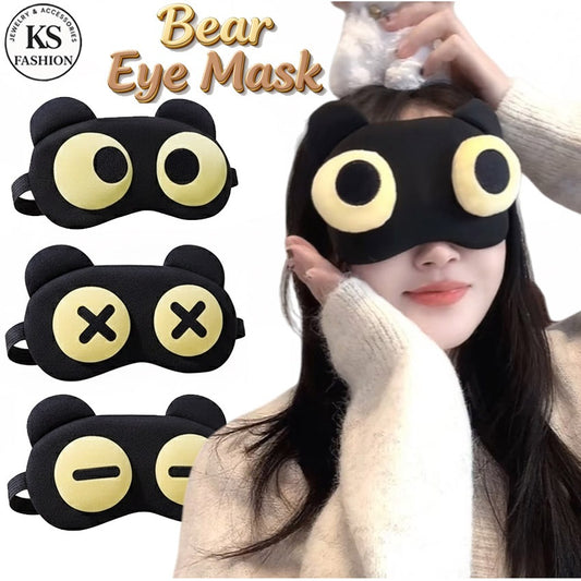 Bear Sleep Mask For Eye Mask For Sleeping with cooling Women Fashion For Travel Office Rest Gift