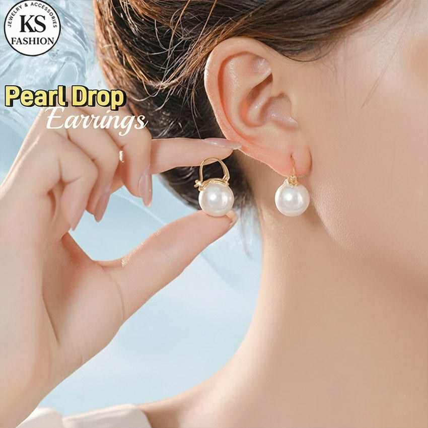 Fashion Pearl Earrings  for women Drop Earrings gold plated Piercing Earrings accessories jewelry