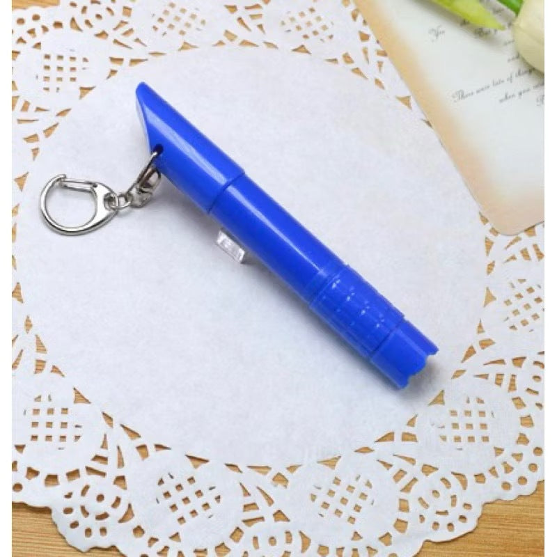 Premium 3 in 1 Emergency Ballpen Whistle Flashlight With Whistle with Flashlight Keychain Ball Pen