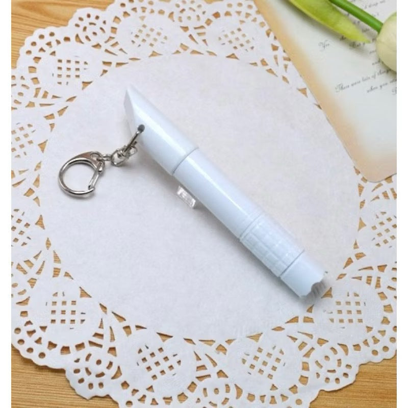 Premium 3 in 1 Emergency Ballpen Whistle Flashlight With Whistle with Flashlight Keychain Ball Pen