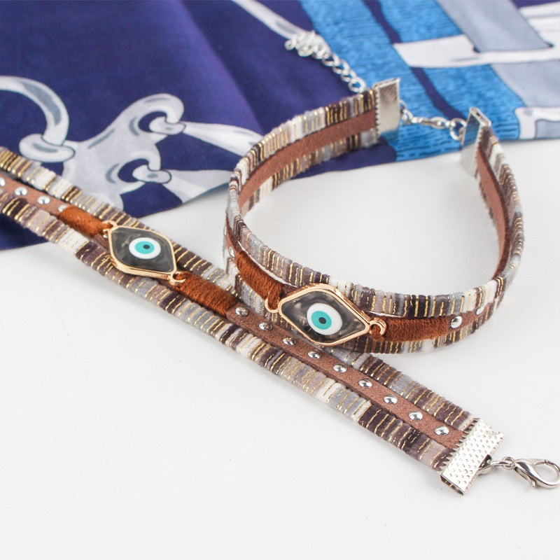 Evil Eye Bracelet For Woman Couple Bracelet Braided Fashion Jewelry Accessories Link Christmas Gift