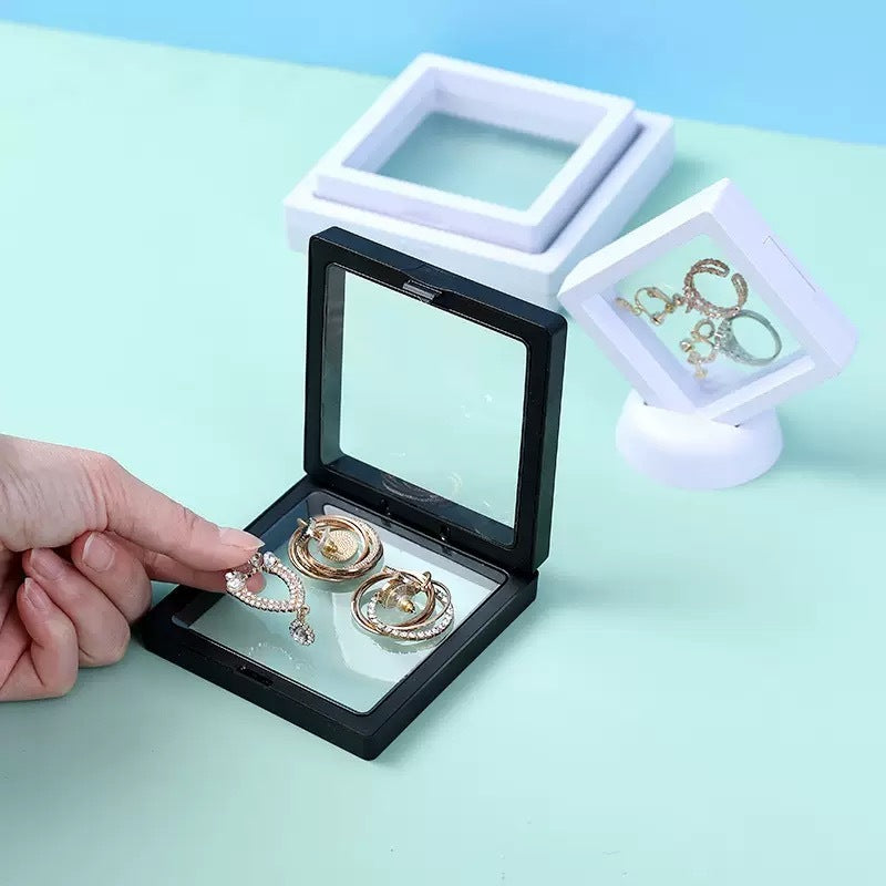 Transparent PE Film Box for Ring, Bracelet, Necklace Women Organizer Fashion Jewelry Christmas Gift