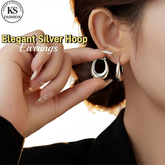 Elegant Water Drop  Earrings For Women Fashion Jewelry Accessories ear piercing Silver Earrings Gift