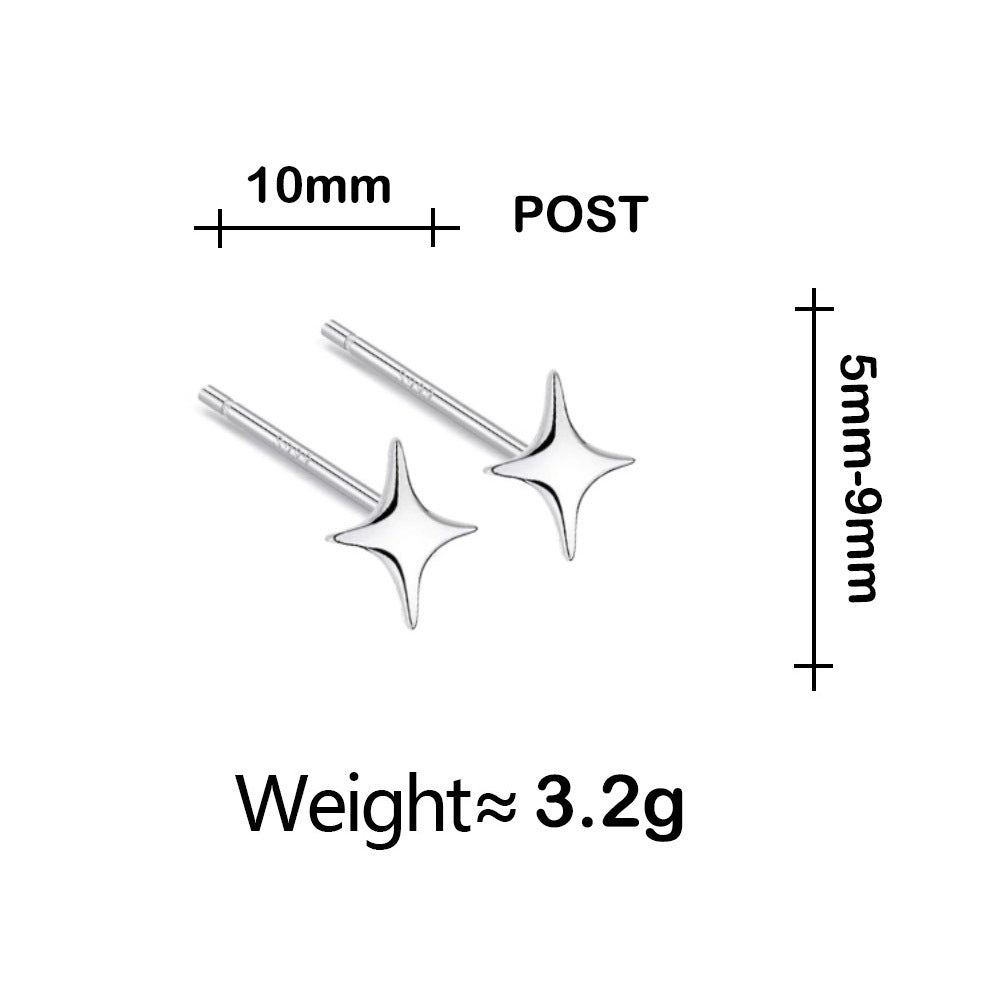 Elegant Stud Earrings For Women Earring Fashion Jewelry Accessories Gift Sliver Earring Piercing Ear