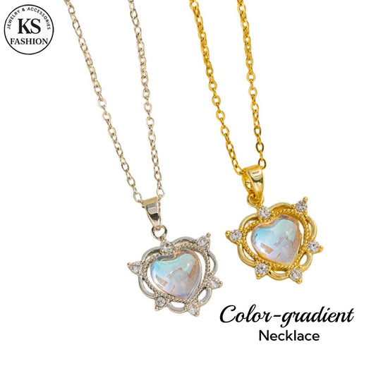 Elegant Stainless Necklace For Women Silver Gold Titanium Heart Fashion Jewelry  Accessories Gift