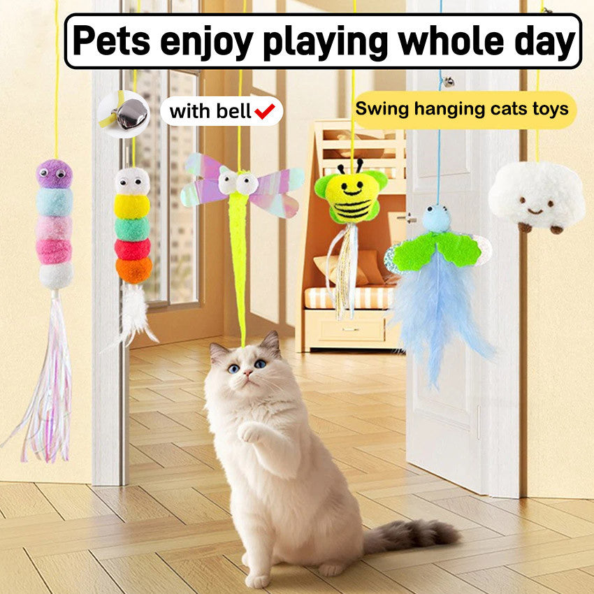 Cat Toys Joy  Self-Play Cat Toy Hanging Swing Series Plush Toy Entertaining Pet Supplies for Cats