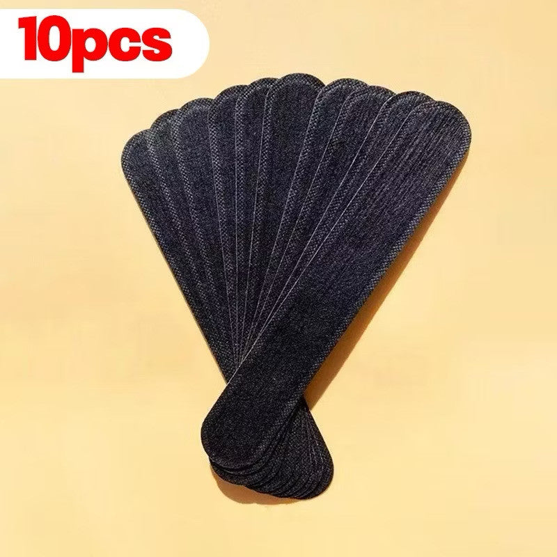 10Pcs Cap Liner Sweat Stickers Absorbent Strip Neck Liner Pads Disposable Hat Cap Anti Sweat Sticker