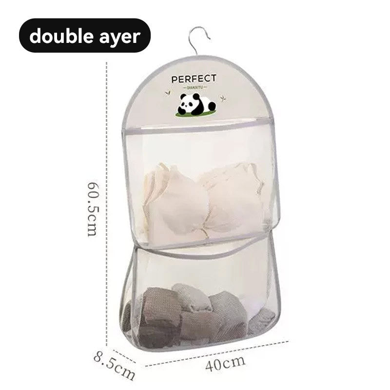 Underwear Socks Storage Organizer Hanging Bag Wardrobe Wall Bathroom Dormitory Storage Artifact