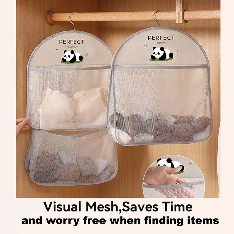 Underwear Socks Storage Organizer Hanging Bag Wardrobe Wall Bathroom Dormitory Storage Artifact