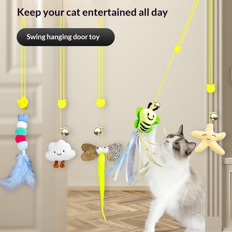 Cat Toys Joy  Self-Play Cat Toy Hanging Swing Series Plush Toy Entertaining Pet Supplies for Cats
