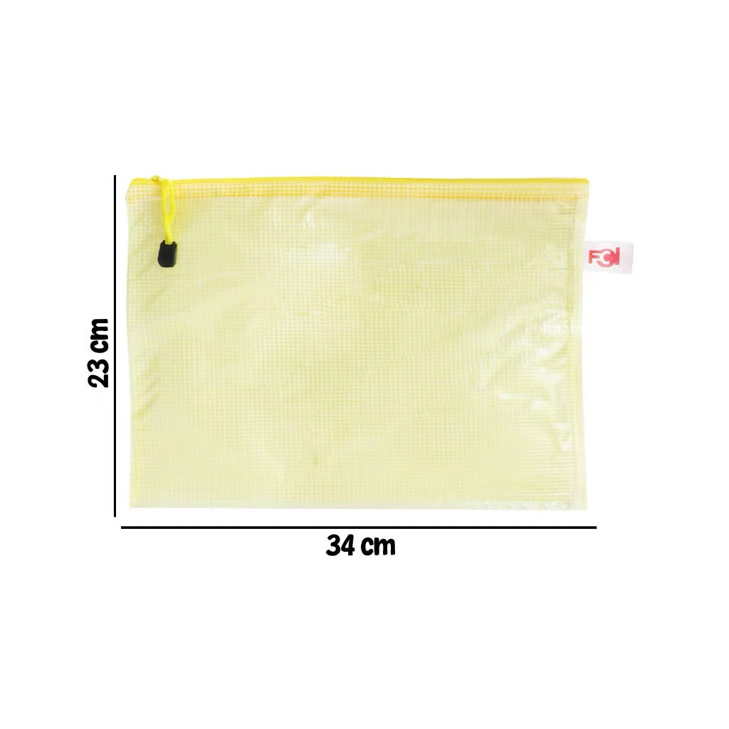 A4 Plastic PVC Envelopes Zipper Bag File Storage Pouch Envelope Document Bag Waterproof Organizer