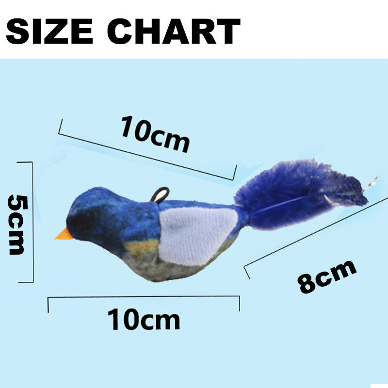 Pop Cat-Teasing Artifact Cat Toy Self-Amusement Cat Dog Toys Simulation Bird Call Toys Pet Supplies