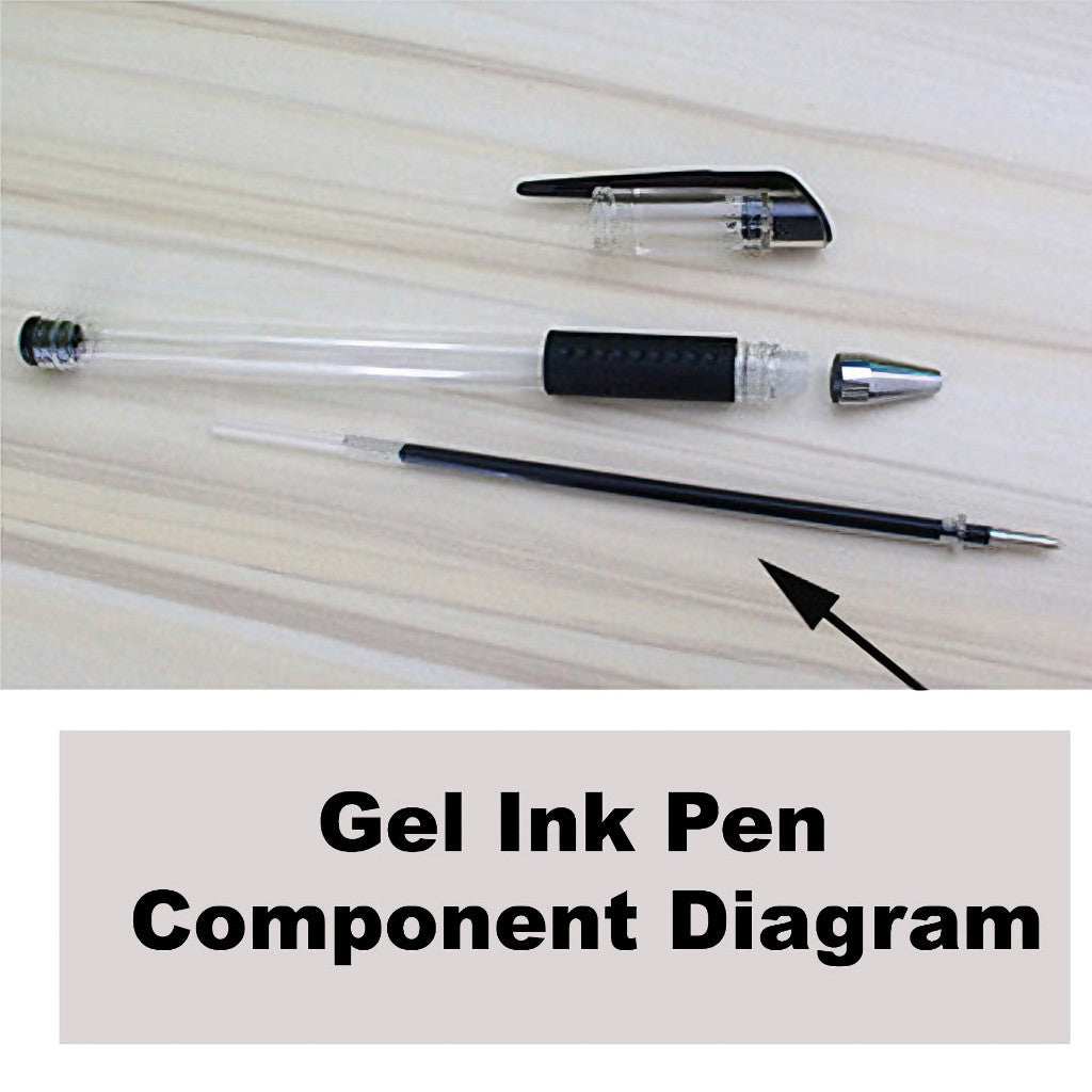 AIAI 0.5mm Smooth Gel Ink Pen Sign Pen Office Ballpen School Ball Pen Black Blue Red 12pcs Per Box
