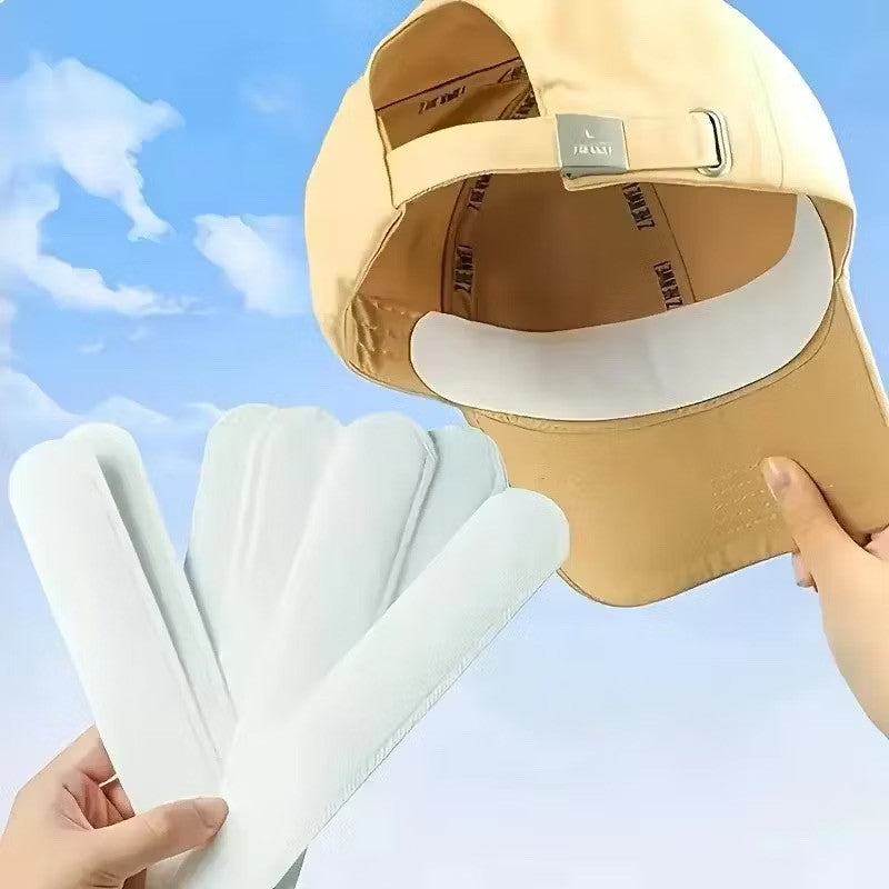 10Pcs Cap Liner Sweat Stickers Absorbent Strip Neck Liner Pads Disposable Hat Cap Anti Sweat Sticker