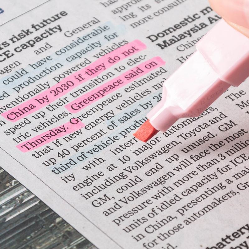 6pcs Morandi highlighter Marker Pens Set for Office School Stationery Supply Students Kids toys Gift