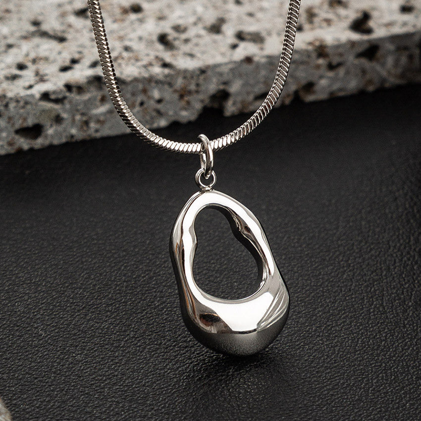Elegant Silver Necklace For Women Water pendant Necklace Korean Fashion Jewelry  Accessories Gift