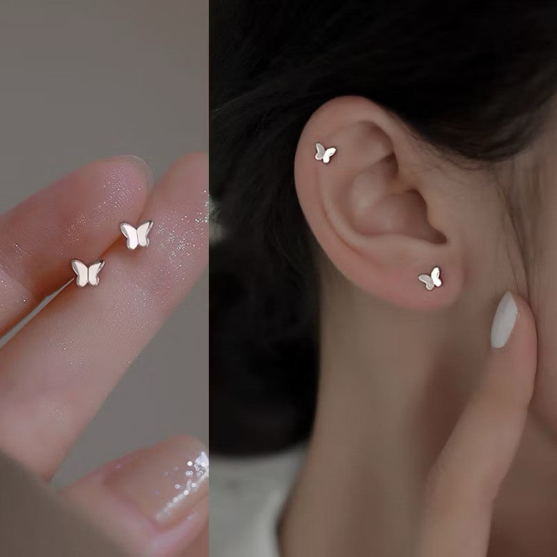 Elegant Stud Earrings For Women Earring Fashion Jewelry Accessories Gift Sliver Earring Piercing Ear