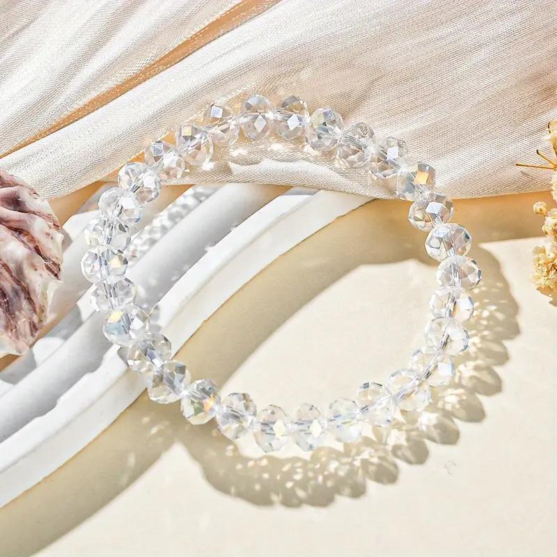 64 Facet Crystal Glass Bead Bracelet For woman Lucky Charm Christmas Gift Fashion Jewelry Accessory