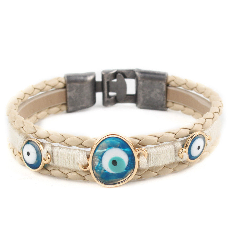 Evil Eye Bracelet For Woman Couple Bracelet Braided Fashion Jewelry Accessories Link Christmas Gift