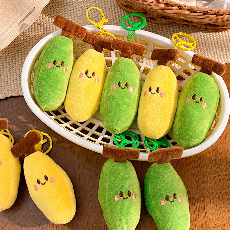 Elegant Mango Plush Doll Charm Stress Reliever Fun Toys Keychain Stuff Toys Fashion Gift Pop