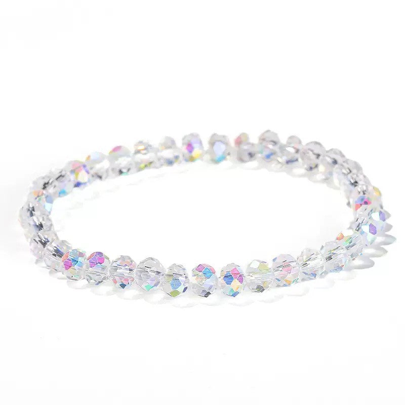 64 Facet Crystal Glass Bead Bracelet For woman Lucky Charm Christmas Gift Fashion Jewelry Accessory