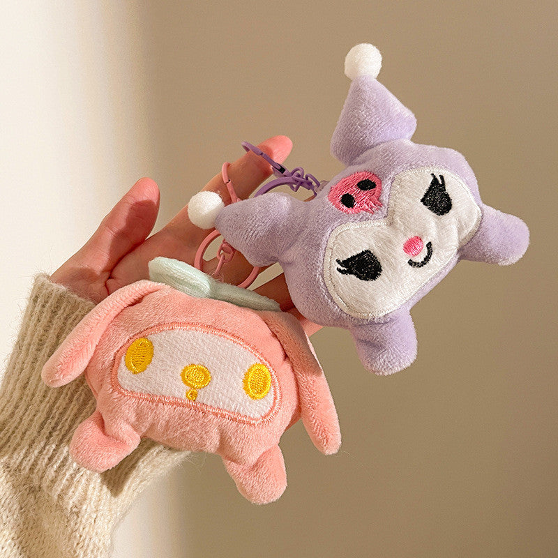 Elegant Sanrio Plush Doll Charm Stress Reliever Fun Toys Keychain Stuff Toys Fashion Gift Pop Kids