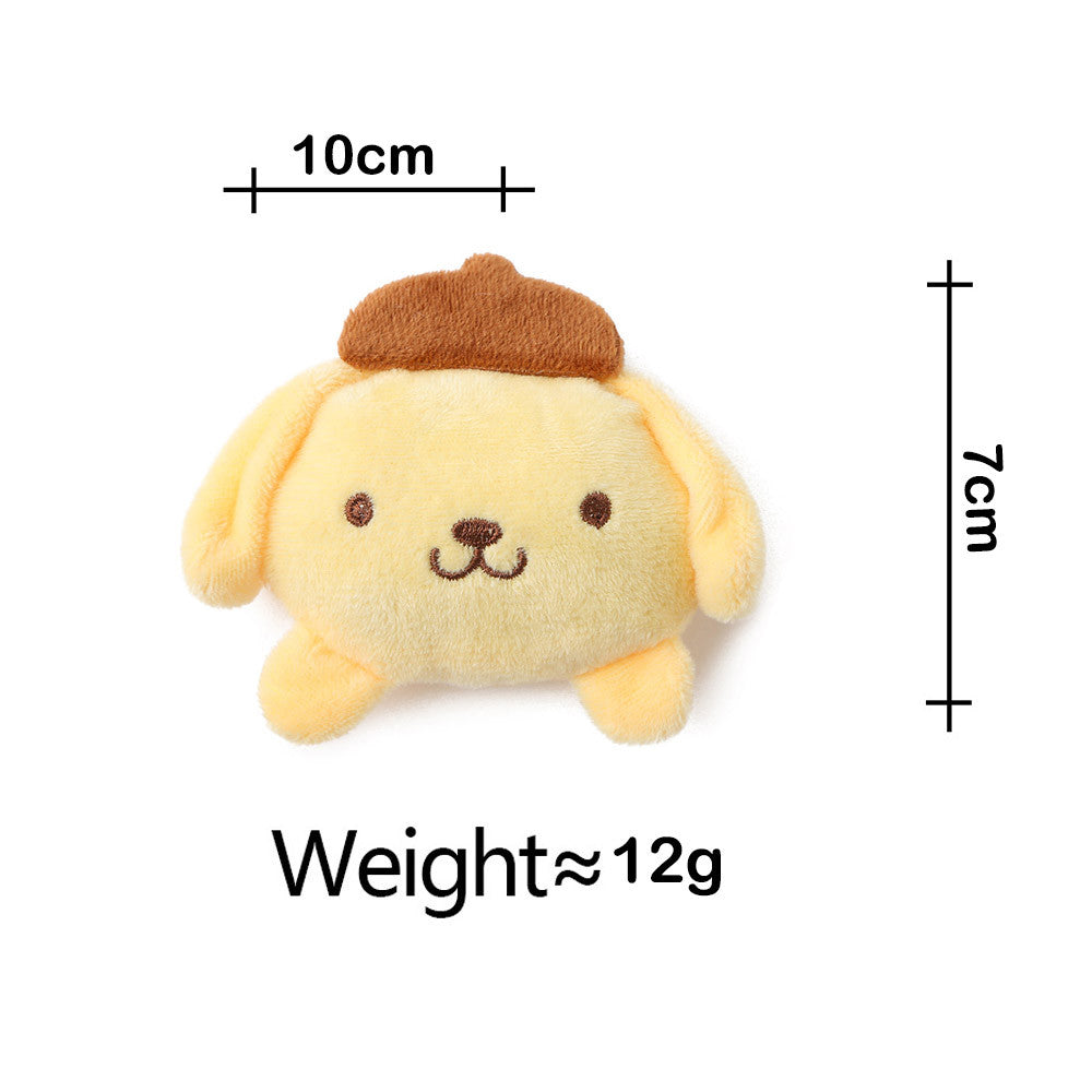 Elegant Sanrio Plush Doll Charm Stress Reliever Fun Toys Keychain Stuff Toys Fashion Gift Pop Kids