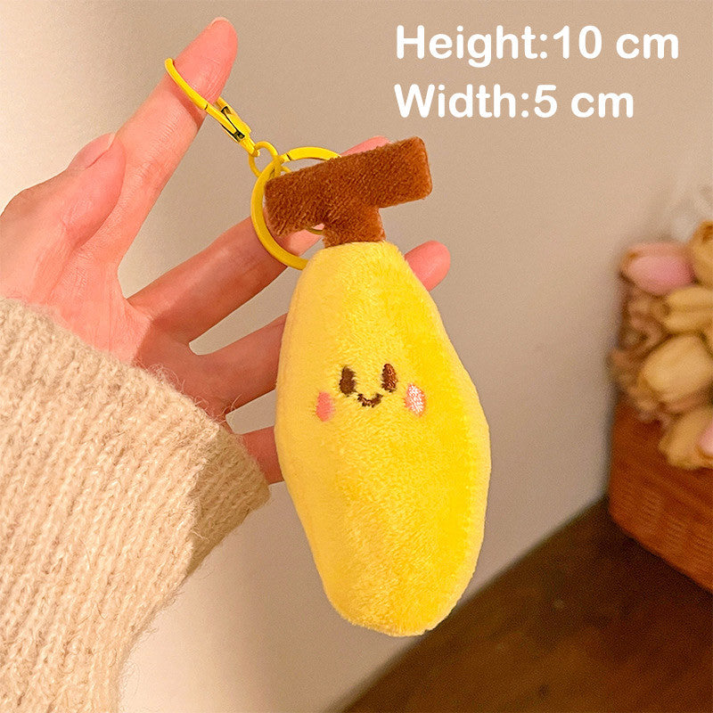 Elegant Mango Plush Doll Charm Stress Reliever Fun Toys Keychain Stuff Toys Fashion Gift Pop