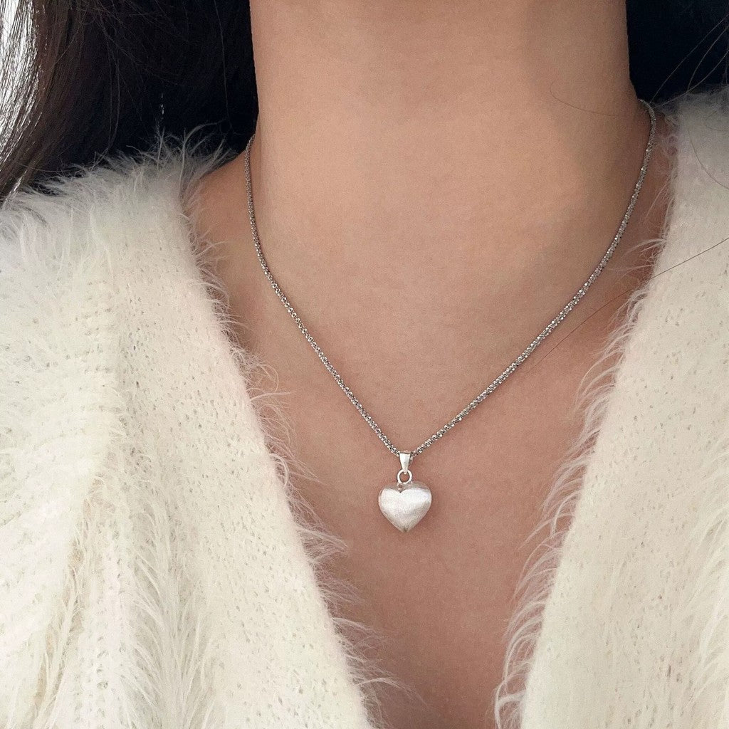 Elegant Gold Style Heart Pendant Pearl Silver Necklace For Women Fashion Jewelry Accessories Gifts