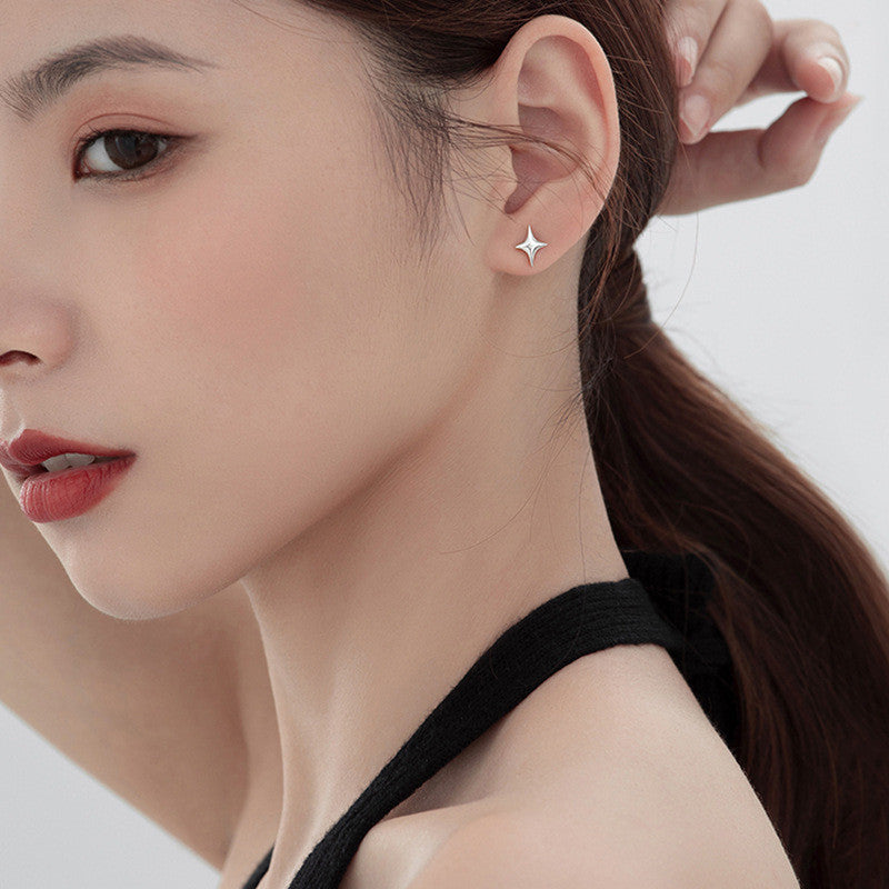 Elegant Stud Earrings For Women Earring Fashion Jewelry Accessories Gift Sliver Earring Piercing Ear