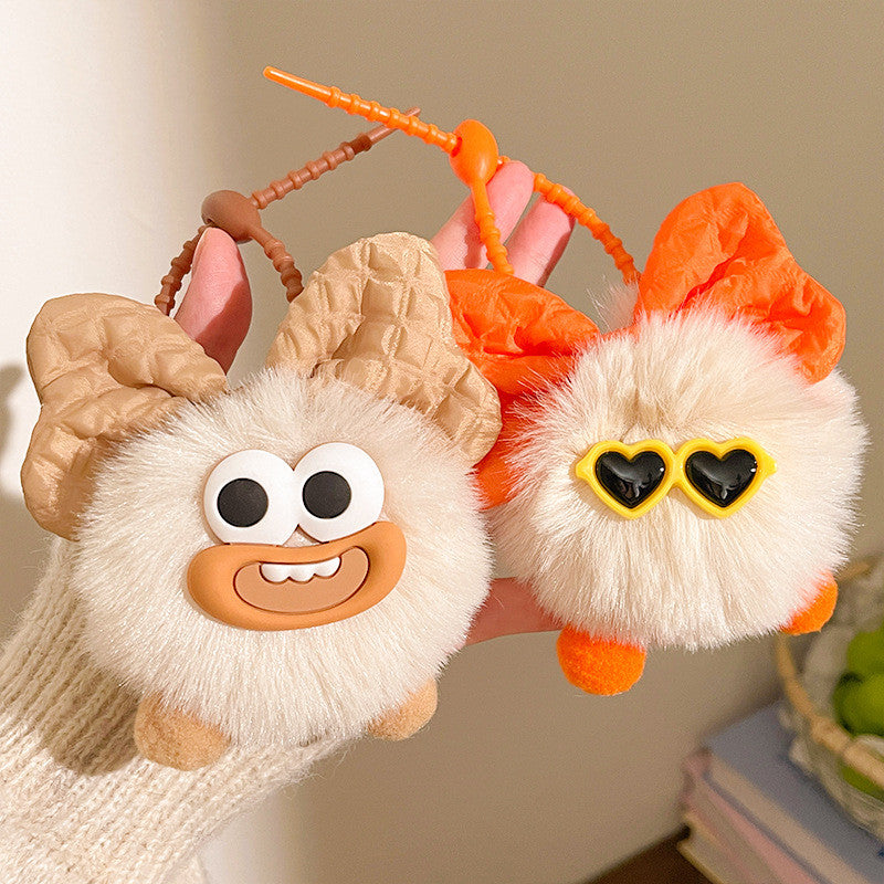 Elegant Coal Ball Plush Doll Charm Stress Reliever Fun Toys Keychain Stuff Toys Fashion Gift Pop