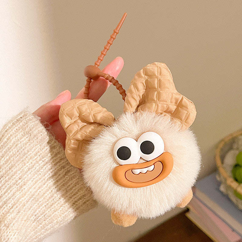 Elegant Coal Ball Plush Doll Charm Stress Reliever Fun Toys Keychain Stuff Toys Fashion Gift Pop