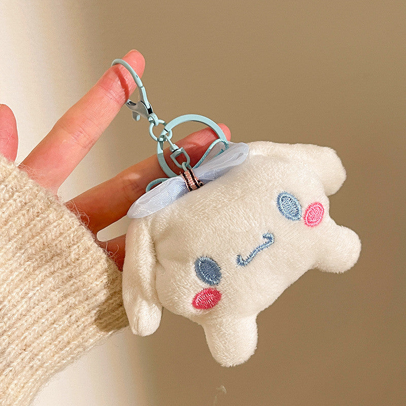 Elegant Sanrio Plush Doll Charm Stress Reliever Fun Toys Keychain Stuff Toys Fashion Gift Pop Kids