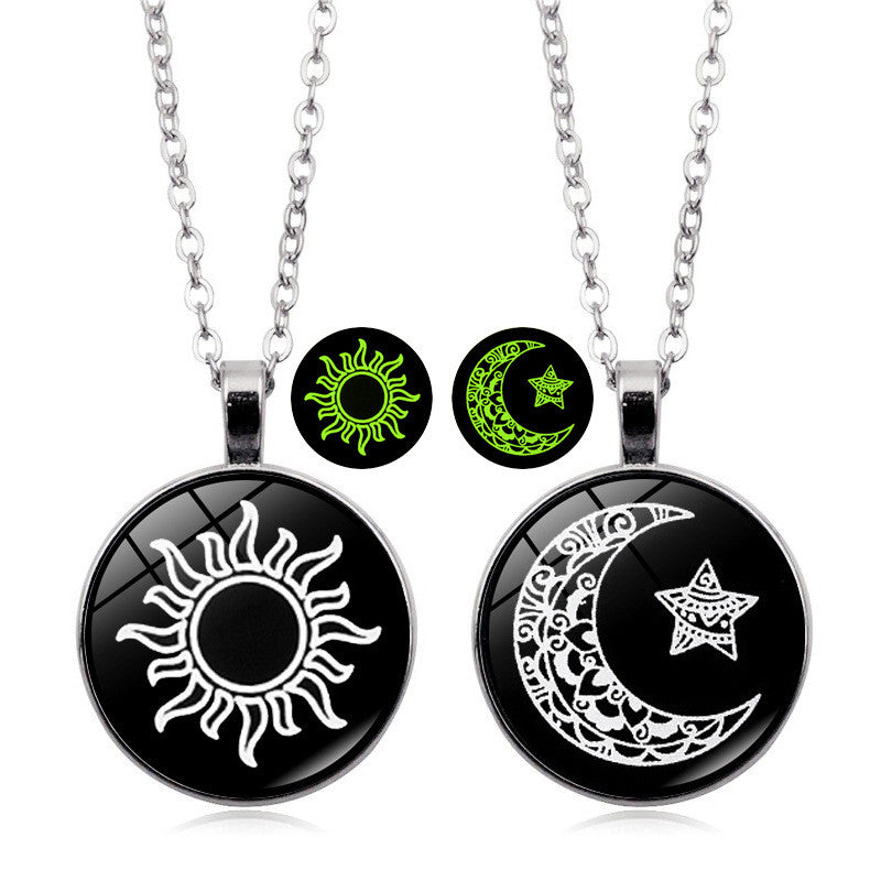 Elegant Silver Necklace For Women Moon Fashion Pendant Korean Fashion Jewelry Accessories lover Gift