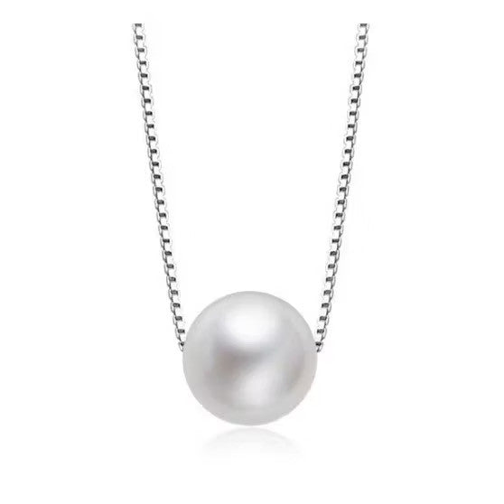 Elegant Silver Necklace For Women Pearl pendant Necklace Korean Fashion Jewelry  Accessories Gift