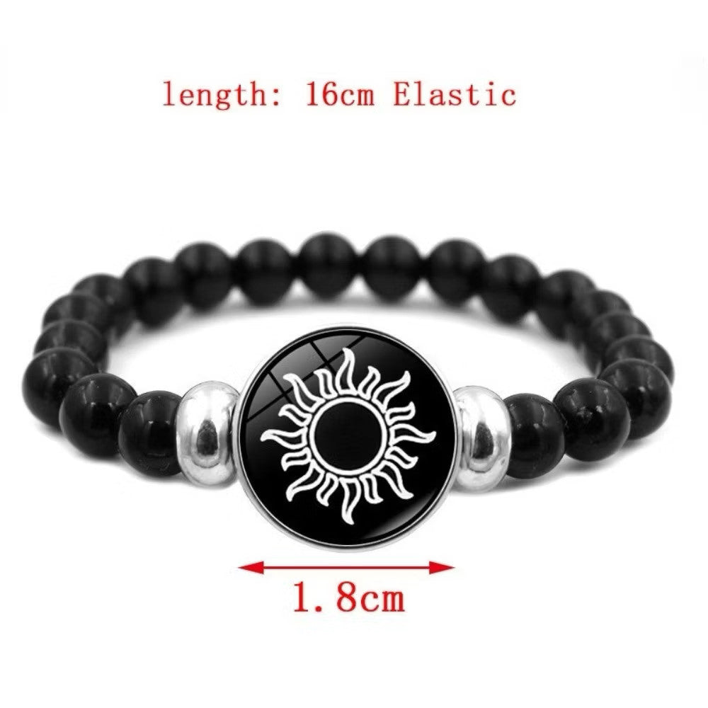 2Pc Moon Sun Couple Bracelet For Women lucky Charm Beads Bracelets Fashion Jewelry Accessories Gift