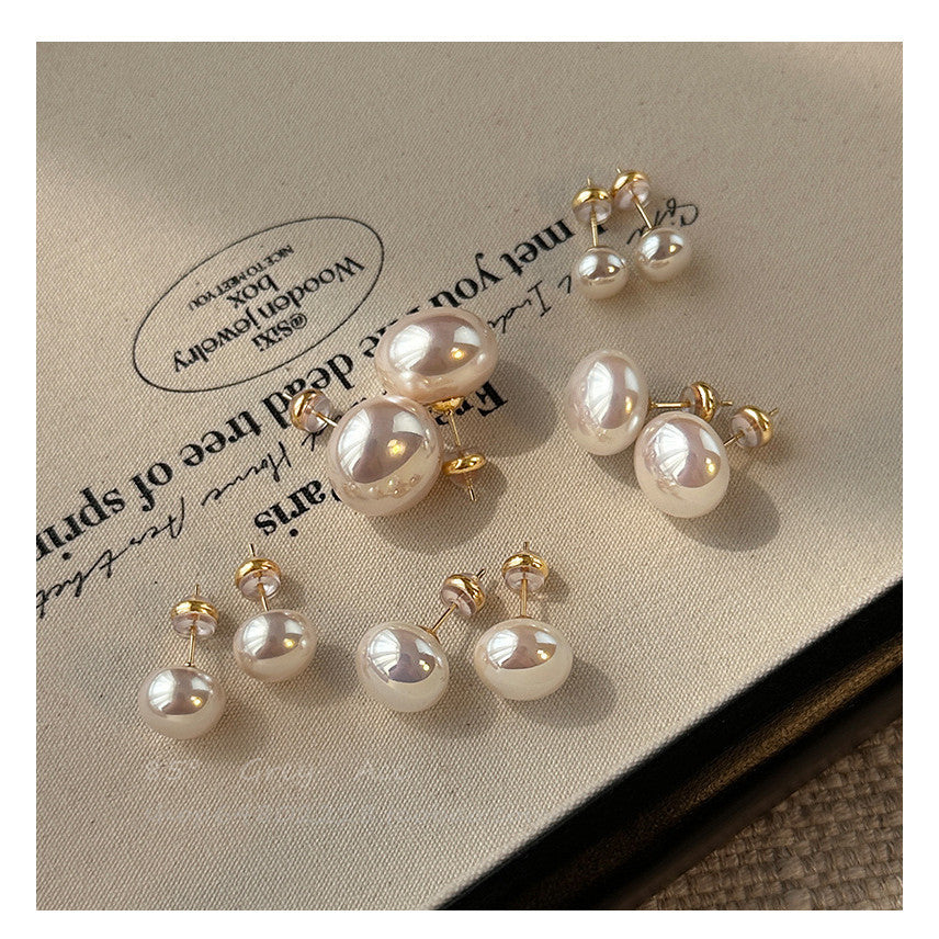 Elegant Pearl earrings For Women Fashion Stud Earrings Gold Plated Earring Jewelry Accessories